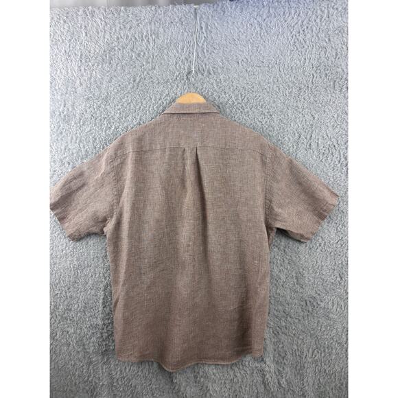 Brooks Brothers XL Irish Linen Houndstooth Short Sleeve  Traditional Fit - Picture 3 of 9